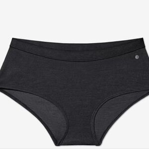allbirds,Women's Black Tencel Wool Blend Shortie Underwear, NIB, Size 3X